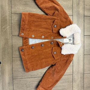 Baby Corduroy Jacket with Sherpa Collar